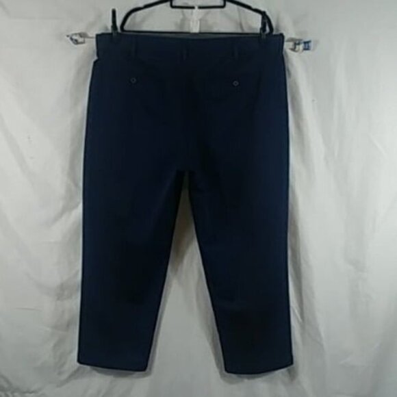 Lands' End Pants Men's Dark Blue Dressy Straight Leg 100%Cotton Size 42 - Picture 2 of 8
